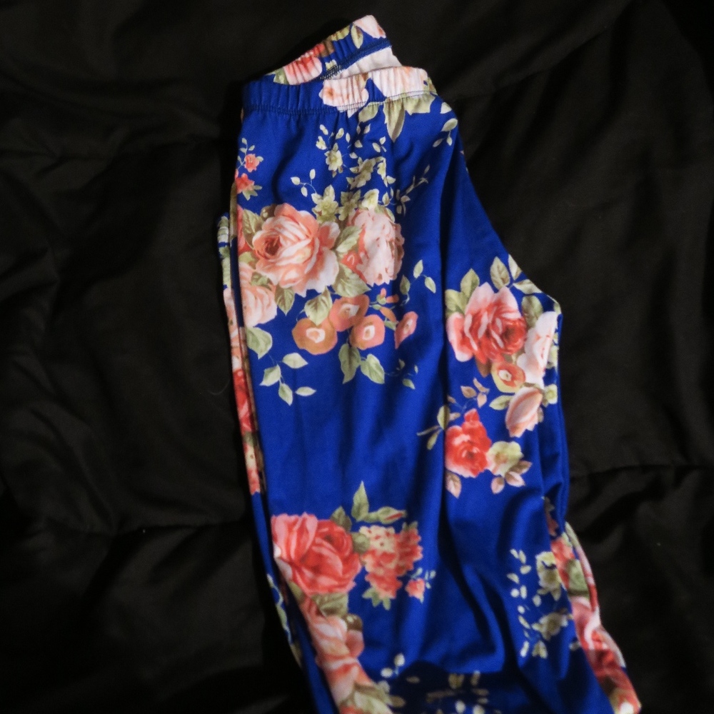 Urban Outfitters BDG blue floral leggings